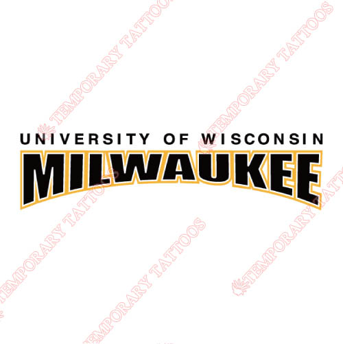 Wisconsin Milwaukee Panthers Customize Temporary Tattoos Stickers NO.7040